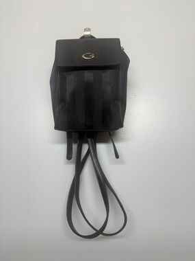 Guess Black Mini Backpack with Attachable Crossbody Strap